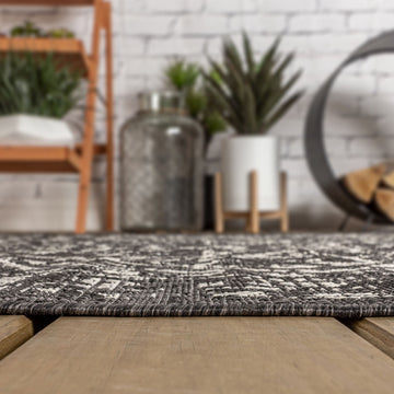 Malta Bohemian Medallion Textured Weave Indoor/outdoor Area Rug